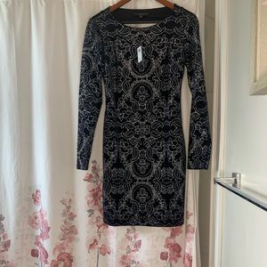 NWT GUESS VELVET SPARKLY DRESS